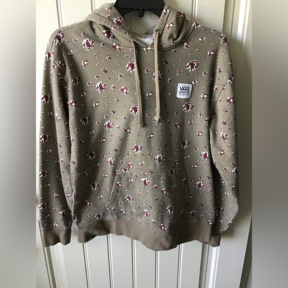 Vans Women's Brown Floral Hoodie Sweater